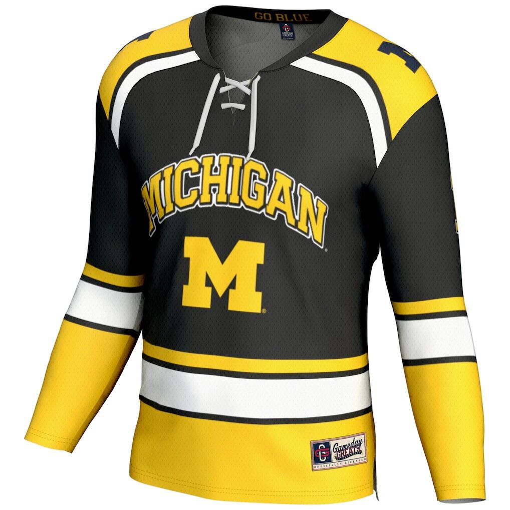 #1 Michigan Wolverines GameDay Greats Youth Hockey Jersey