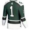 #1 Michigan State Spartans GameDay Greats Hockey Jersey - Green - Detail View