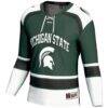 #1 Michigan State Spartans GameDay Greats Hockey Jersey - Green - Side View