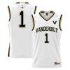 #1 Vanderbilt Commodores GameDay Greats Youth Lightweight Replica Basketball Jersey - White - Front View