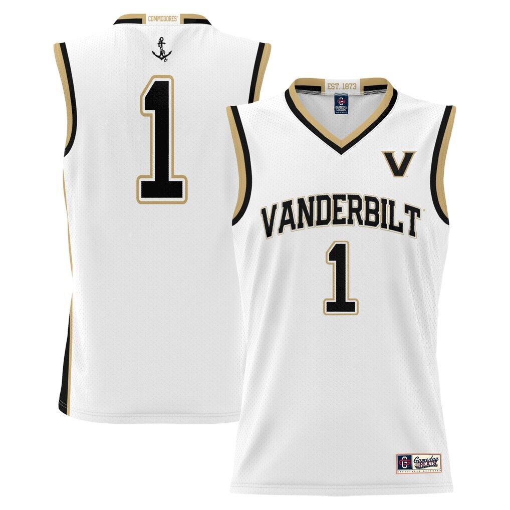 #1 Vanderbilt Commodores GameDay Greats Youth Lightweight Replica Basketball Jersey