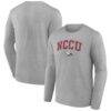 North Carolina Central Eagles Campus Long Sleeve T-Shirt - Gray - Front View