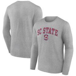 South Carolina State Bulldogs Campus Long Sleeve T-Shirt - Gray - Front View