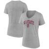 South Carolina State Bulldogs Women's Campus V-Neck T-Shirt - Gray - Front View