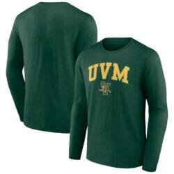 Vermont Catamounts Campus Long Sleeve T-Shirt - Green - Front View