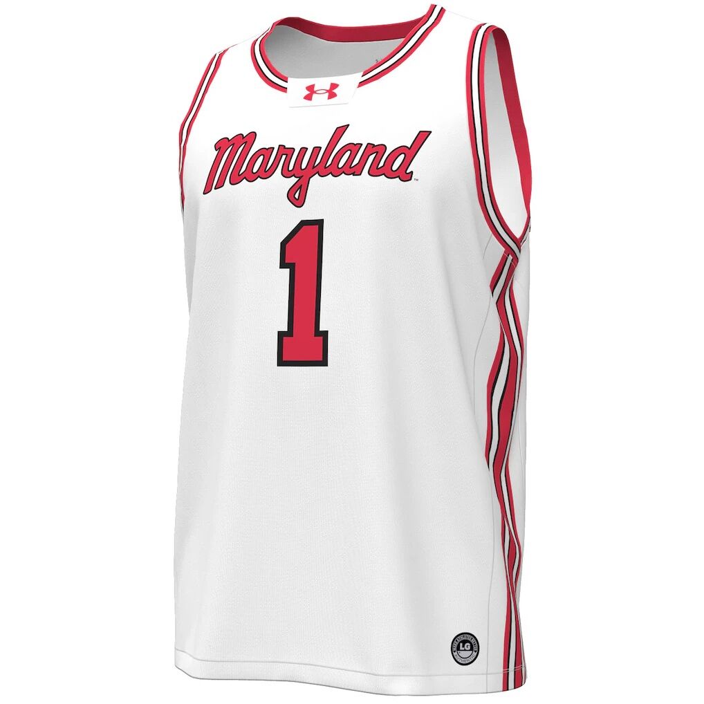 #1 Maryland Terrapins Under Armour Throwback Replica Basketball Jersey