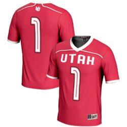 Utah Utes GameDay Greats Youth #1 Lightweight Lacrosse Jersey - Red - Front View