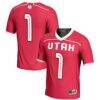 Utah Utes GameDay Greats #1 Lightweight Lacrosse Jersey - Red - Front View