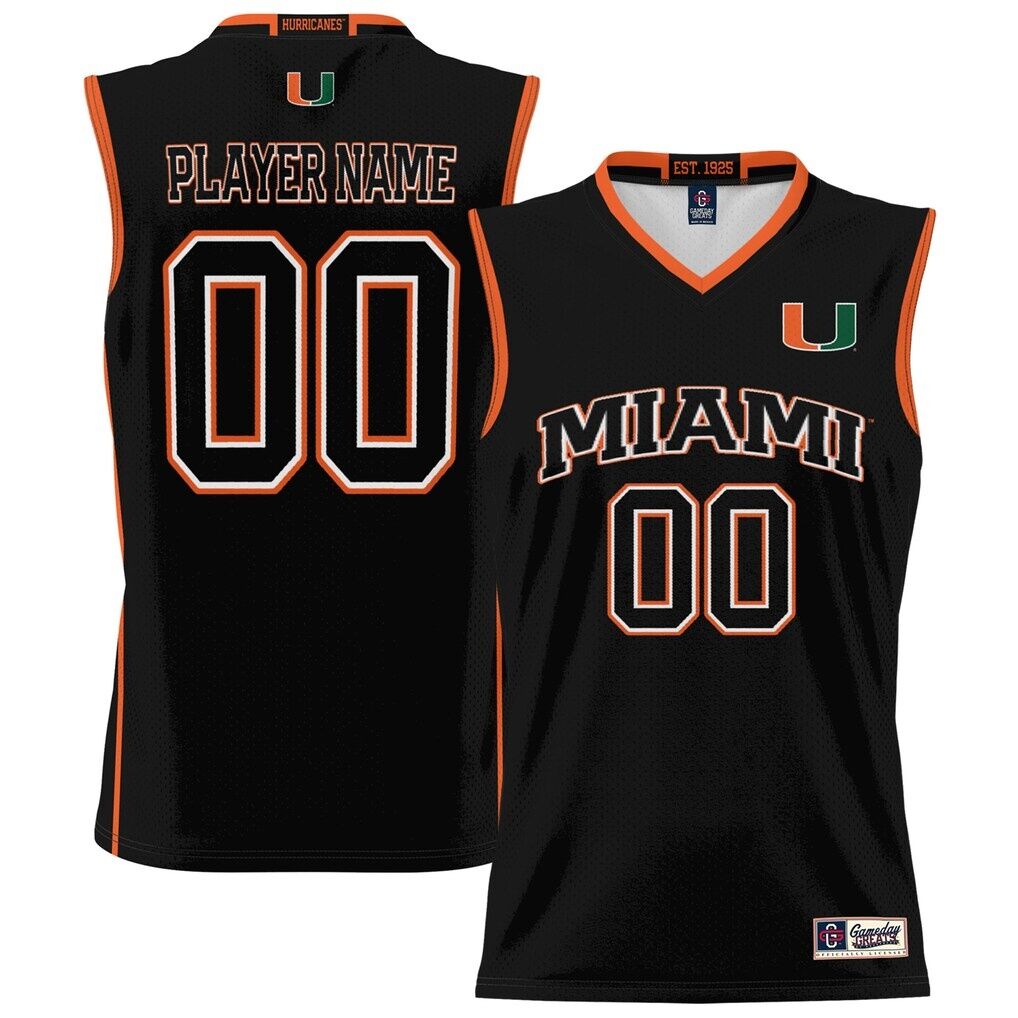 Miami Hurricanes GameDay Greats Youth NIL Pick-A-Player Lightweight Basketball Jersey