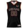 Miami Hurricanes GameDay Greats Youth NIL Pick-A-Player Lightweight Basketball Jersey - Black - Side View
