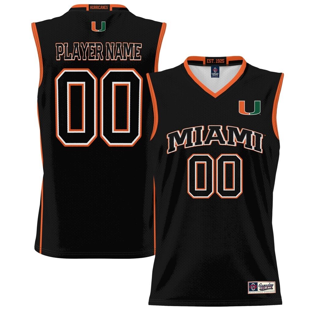 Miami Hurricanes GameDay Greats Unisex NIL Pick-A-Player Lightweight Men's Basketball Jersey