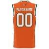 Miami Hurricanes GameDay Greats Youth NIL Pick-A-Player Lightweight Women's Basketball Jersey - Orange - Detail View