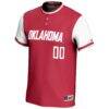 Oklahoma Sooners GameDay Greats Youth NIL Pick-A-Player Lightweight Softball Jersey - Red - Side View