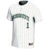 #1 Michigan State Spartans GameDay Greats Youth Lightweight Softball Jersey - White - Side View