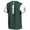 #1 Michigan State Spartans GameDay Greats Lightweight Softball Jersey - Green - Detail View