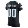 Philadelphia Eagles Nike Alternate Vapor F.U.S.E. Elite Custom Jersey - Black - Detail View