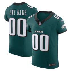 Philadelphia Eagles Nike Vapor F.U.S.E. Elite Custom Jersey - Midnight Green - Front View