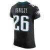 Saquon Barkley Philadelphia Eagles Nike Alternate Vapor F.U.S.E. Elite Jersey - Black - Detail View