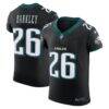Saquon Barkley Philadelphia Eagles Nike Alternate Vapor F.U.S.E. Elite Jersey - Black - Front View