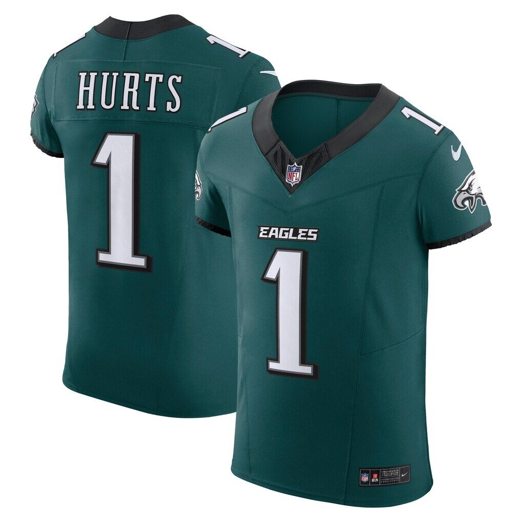 Jalen Hurts Philadelphia Eagles Nike Team Vapor F.U.S.E. Elite Jersey - Midnight Green