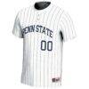 Penn State Nittany Lions GameDay Greats Unisex NIL Pick-A-Player Lightweight Softball Jersey - White - Side View