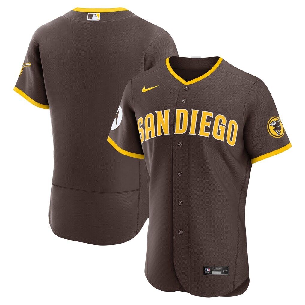 San Diego Padres Nike Road Sponsor Patch Authentic Jersey