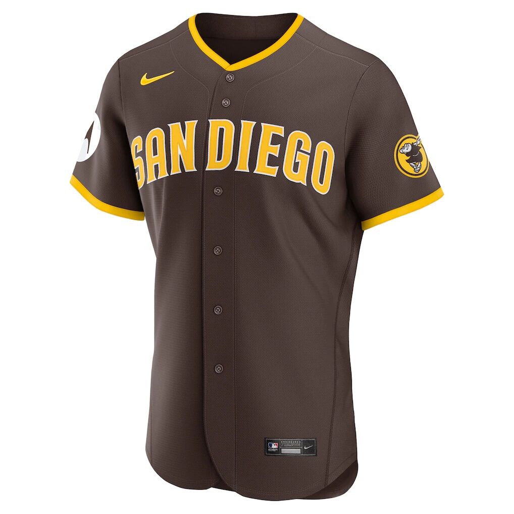 San Diego Padres Nike Road Sponsor Patch Authentic Jersey