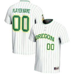 Oregon Ducks GameDay Greats NIL Pick-A-Player Lightweight Softball Jersey - White - Front View