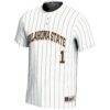 #1 Oklahoma State Cowboys GameDay Greats Youth Lightweight Softball Jersey - White - Side View