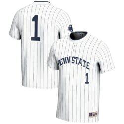 #1 Penn State Nittany Lions GameDay Greats Youth Lightweight Softball Jersey - White - Front View