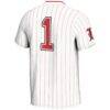 #1 Louisville Cardinals GameDay Greats Youth Lightweight Softball Jersey - White - Detail View