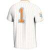 #1 Tennessee Volunteers GameDay Greats Youth Lightweight Softball Jersey - White - Detail View