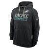 Philadelphia Eagles Nike Sideline Standard Issue Top Prospect Dri-FIT Hoodie - Black - Detail View