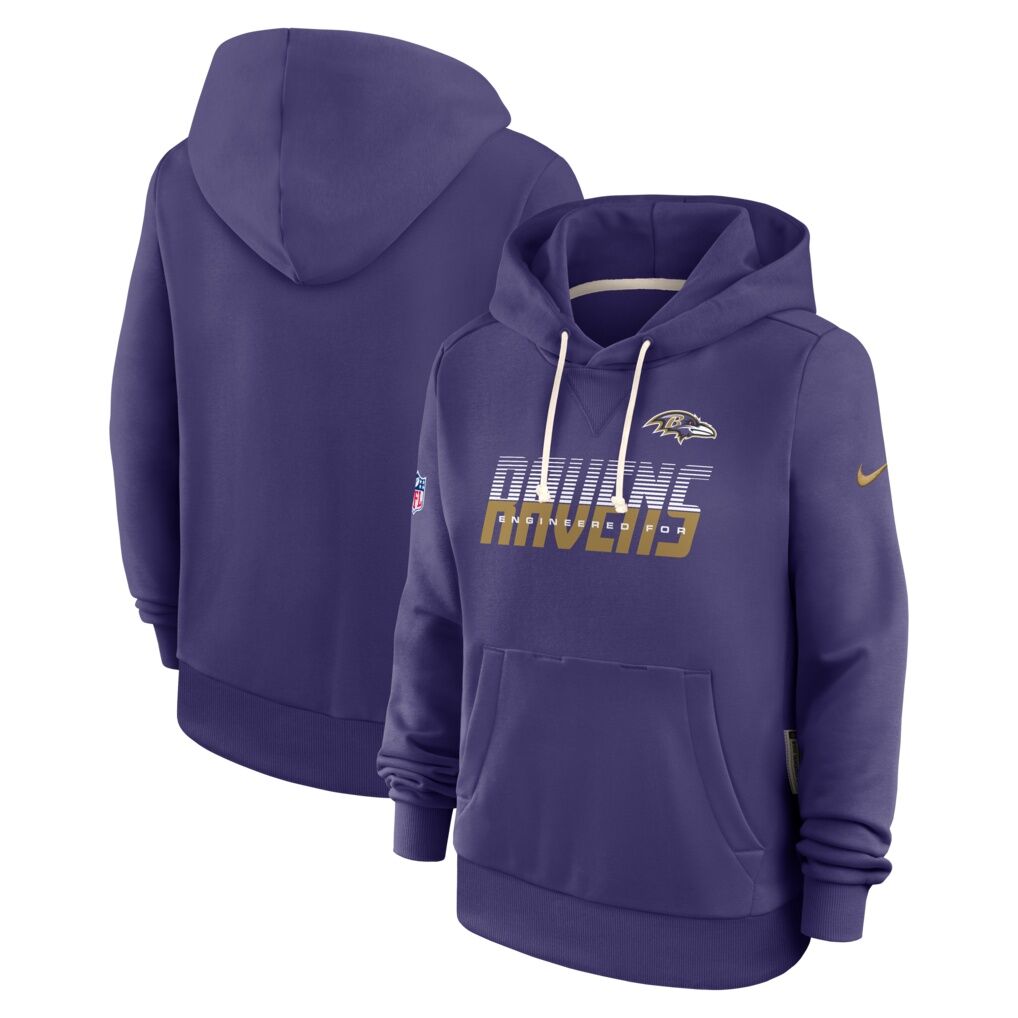 Baltimore Ravens Nike Women's Sideline Standard Issue Dri-FIT Hoodie