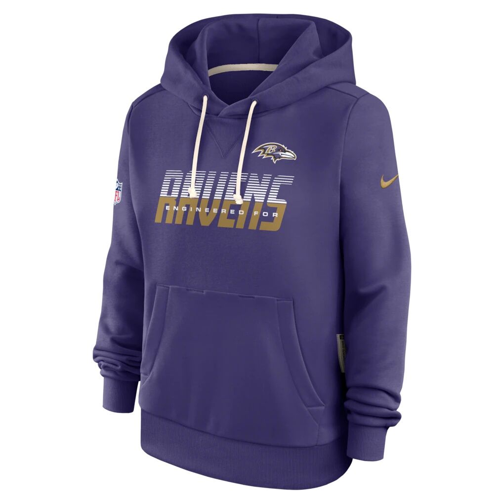 Baltimore Ravens Nike Women's Sideline Standard Issue Dri-FIT Hoodie