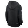 Philadelphia Eagles Nike Women's Sideline Standard Issue Dri-FIT Hoodie - Black - Detail View