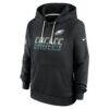 Philadelphia Eagles Nike Women's Sideline Standard Issue Dri-FIT Hoodie - Black - Side View