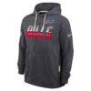 Buffalo Bills Nike Sideline Standard Issue Top Prospect Dri-FIT Hoodie - Charcoal - Detail View