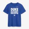 Duke Blue Devils Nike 2026 Sideline Dri-FIT Slogan T-Shirt - - Front View