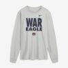 Auburn Tigers Nike 2026 Sideline Slogan Dri-FIT Long Sleeve T-Shirt - Gray - Front View