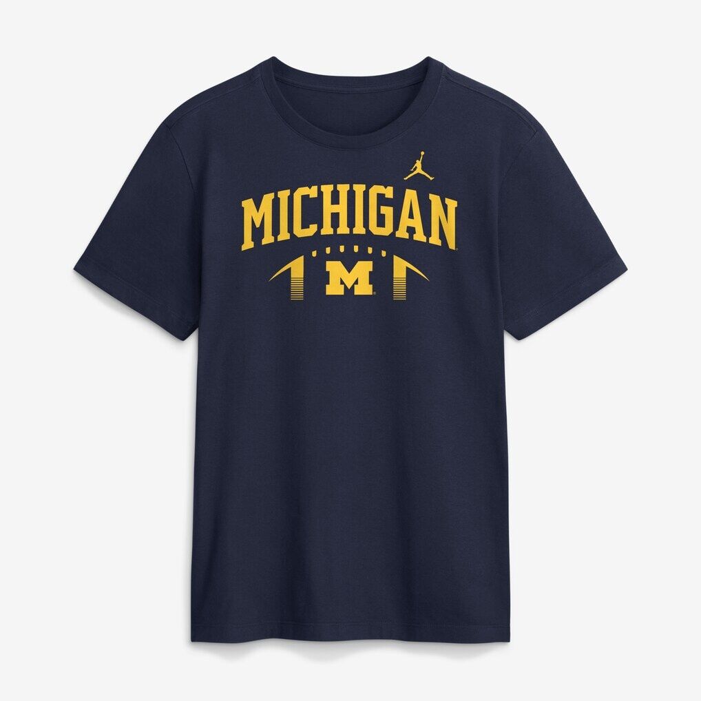 Michigan Wolverines Jordan Brand Primetime Football Icon T-Shirt