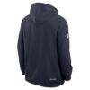 Chicago Bears Nike Sideline Standard Issue Top Prospect Dri-FIT Hoodie - Navy - Detail View
