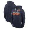 Chicago Bears Nike Sideline Standard Issue Top Prospect Dri-FIT Hoodie - Navy - Front View