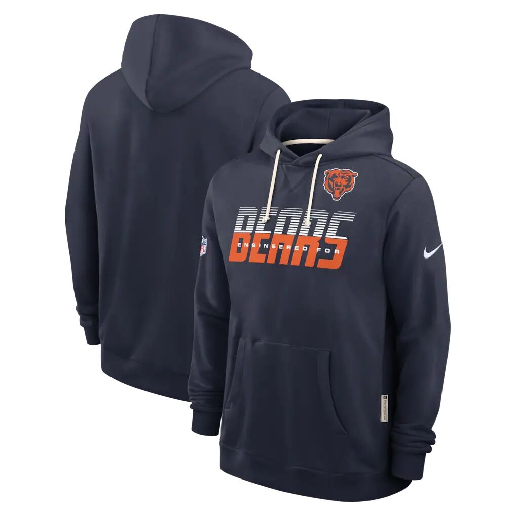 Chicago Bears Nike Sideline Standard Issue Top Prospect Dri-FIT Hoodie