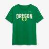 Oregon Ducks Nike Women's Arch Logo T-Shirt - Green - Front View