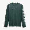 Michigan State Spartans Nike Primetime Logo Sleeve Legend Dri-FIT Long Sleeve T-Shirt - Green - Front View