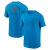 Carolina Panthers Nike Split Logo T-Shirt - Blue - Front View