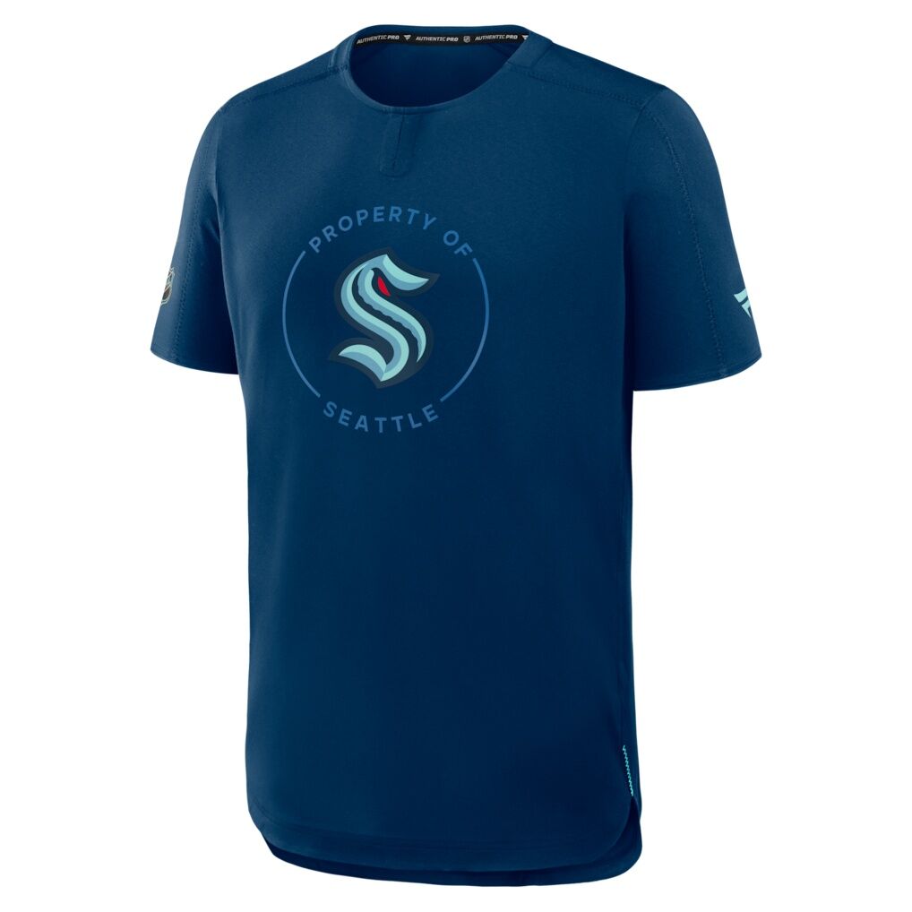 Seattle Kraken Fashion7 Authentic Pro Train Performance T-Shirt - Deep Sea Blue