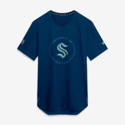Seattle Kraken Fashion7 Authentic Pro Train Performance T-Shirt - - Front View