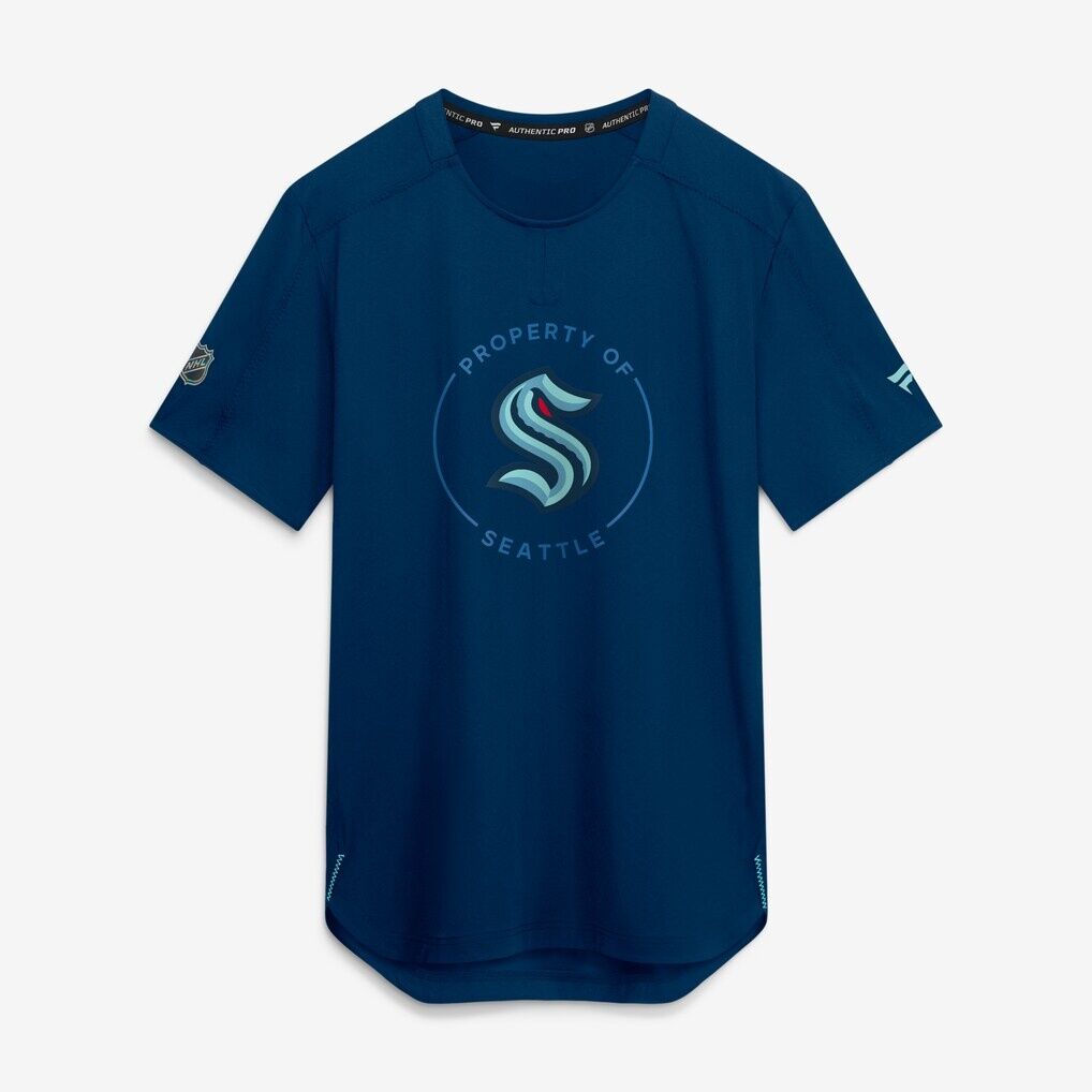 Seattle Kraken Fashion7 Authentic Pro Train Performance T-Shirt - Deep Sea Blue